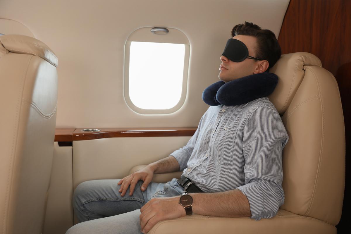 Masque De Nuit 3D Pour Dormeurs Latéraux - Couverture Oculaire Respirante - Voyage, Avion, Sieste - Tissu Polyester Doux - 12