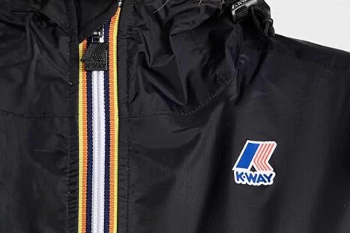 Veste Réversible Noir Style K-Way Imperméable - Taille XL, Neuve Avec étiquettes, Polyester