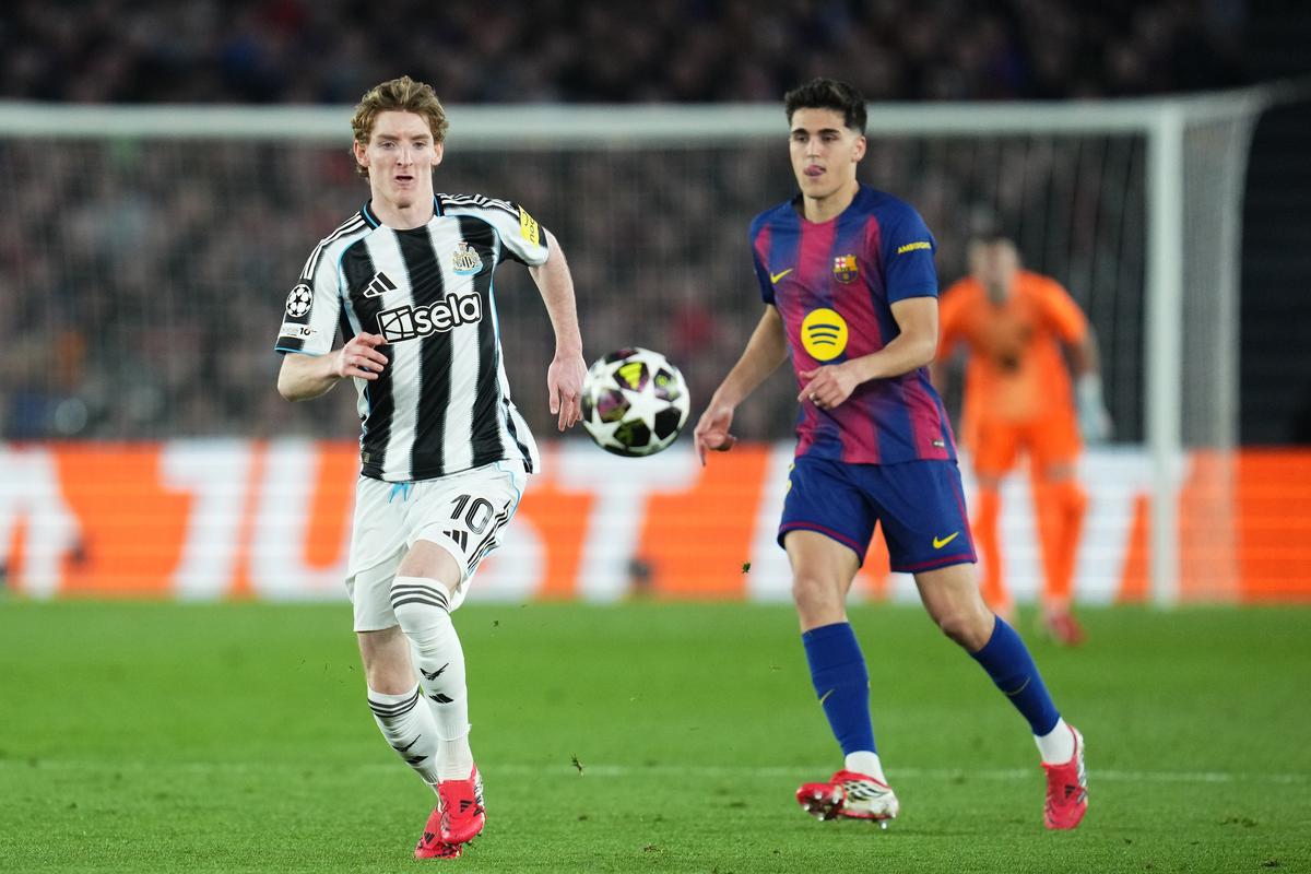 Anthony Gordon durant son passage à Newcastle