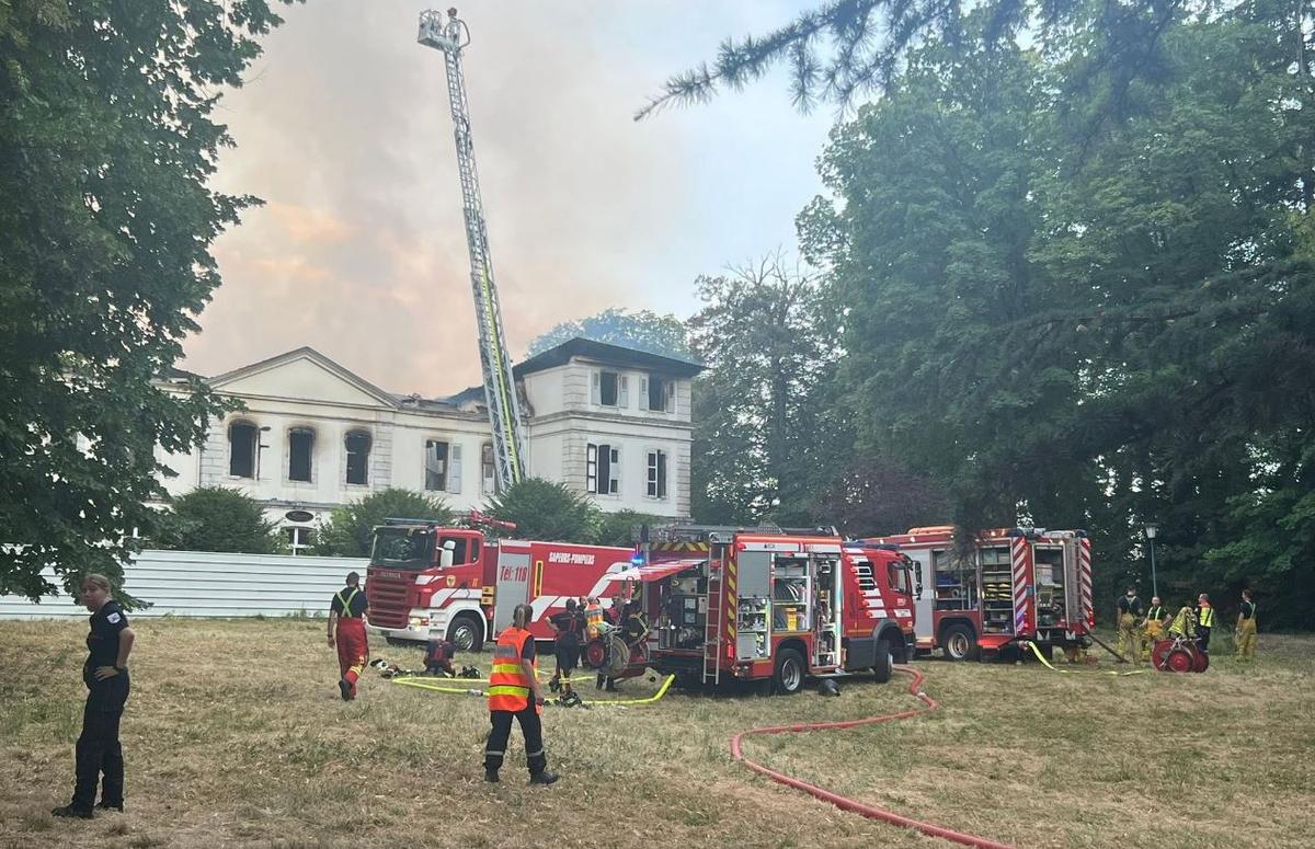Incendie au château de Divonne-les-Bains : ce que l’on sait