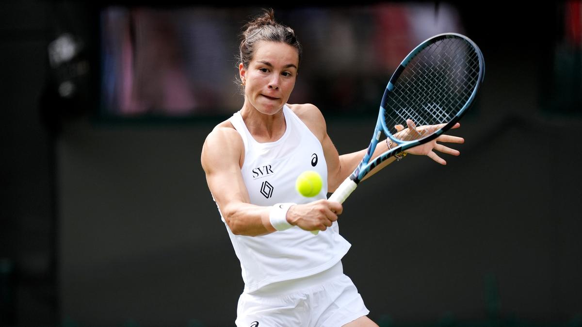 Loïs Boisson lors de son premier tour à Wimbledon