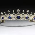 La couronnette de la reine Victoria, en saphirs diamants, or et argent, dessinée par le prince Albert et réalisée par Kitching & Abud.