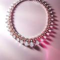 Collier en diamants blanc et rose, David Morris