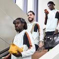 L’arrivée de l’équipe de France de football à Boston