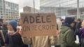 rassemblement de soutien à Adèle Haenel avant le début du procès de Christophe Ruggia