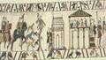 Découverte de la résidence du roi d’Angleterre tué à Hastings, figure de la tapisserie de Bayeux