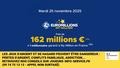 Mardi 25 novembre : tentez de gagner 162 millions d’euros mis en jeu à l’EuroMillions FDJ