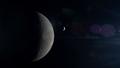 La Terre vue depuis la face cachée de la Lune à plus de 400.000 km.