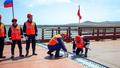Cérémonie d’inauguration du nouveau pont routier entre la Russie et la Corée du Nord, le 21 avril 2026.