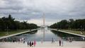 Le miroir d’eau, face au Washington Monument.