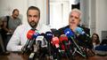 Pierre Debuisson et Guy Debuisson, les nouveaux avocats de Cédric Jubillar, s’adressent aux médias à Toulouse, le 6 juillet 2026.