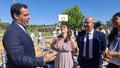 Louis de Bourbon, à gauche, à l’inauguration du lycée La Chesneraie - Saint Louis, à Puyricard près d’Aix-en-Provence.