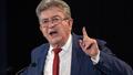 Jean-Luc Mélenchon, en meeting mercredi à Paimpont, en Bretagne.