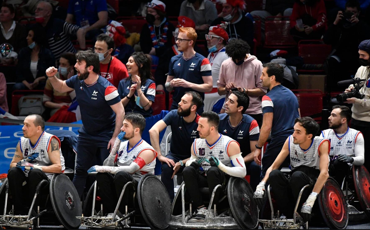 Rugby fauteuil : battus par la Grande-Bretagne, les Bleus ne verront pas le dernier carré