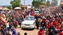 Le candidat à la présidence ougandaise Robert Kyagulanyi à Masaka, Ouganda, le 29 novembre 2025.