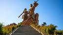 Le «Monument de la Renaissance africaine», colossale statue située dans la partie ouest de Dakar