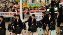 Les 39 joueuses et les membres du staff ont atterri à l’aéroport international d’Incheon.
