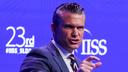 Pete Hegseth Secrétaire à la guerre au Shangri La dialogue à Singapour.