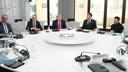 Volodymyr Zelensky, le président ukrainien, aux côtés d’Emmanuel Macron et de Donald Trump, mardi 16 juin, au sommet du G7 à Évian-les-Bains.