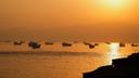Au moins 77 navires ont traversé le détroit d’Ormuz entre le 14 et le 18 juin. Ici, des navires situés dans le détroit d’Ormuz, vus depuis Musandam, à Oman, le 16 juin 2026.