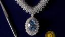 Messika - Collection de Haute Joaillerie Terres de Contrastes - Collier Okavango Blue - or blanc, diamants et diamant Fancy Deep Blue de 20.46 carats, pour un poids total de 139.21 carats