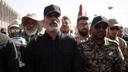 Le commandant en chef du corps des gardiens de la révolution islamique (CGRI), Ahmad Vahidi, assiste à une cérémonie publique d’adieu pour rendre hommage au défunt guide suprême, l’Ayatollah Ali Khamenei, à Téhéran en Iran le 5 juillet 2026.