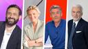 Cyril Hanouna, Anne-Élisabeth Lemoine, Yann Barthès et Pascal Praud.