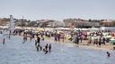 Une vue de la plage des Roquilles à Carnon, en Occitanie, dans le sud de la France.