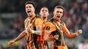 Les joueurs du Shakhtar Kaua Elias, Pedro Henrique et Pedrinho.
