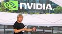 Jensen Huang, PDG de Nvidia, prend la parole lors du congrès réunissant l’ensemble du personnel de l’entreprise, qui s’est tenu les 27 mai 2026 sur les parcelles T17 et T18 du parc technologique de Shilin-Beitou, à Taipei.