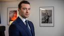 Le président du Rassemblement national, Jordan Bardella, répond aux questions du Figaro dans son bureau, au siège du parti, quelques jours après les municipales de 2026.