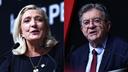 Marine Le Pen et Jean-Luc Mélenchon.