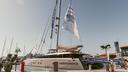 Art Explorer, le plus grand catamaran Ă voile-musĂ©e au monde (47 mĂštres) est un vĂ©ritable espace dâexposition qui peut accueillir 3000 personnes par jour.