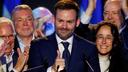 Le leader du Parti québécois (PQ), Paul St-Pierre Plamondon, vainqueur des élections provinciales, à Montréal, le 5 octobre 2026.