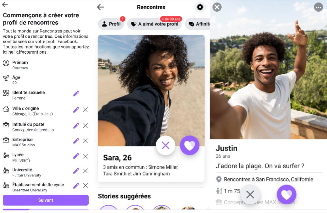 Facebook Rencontres : L’application de dating arrive en France