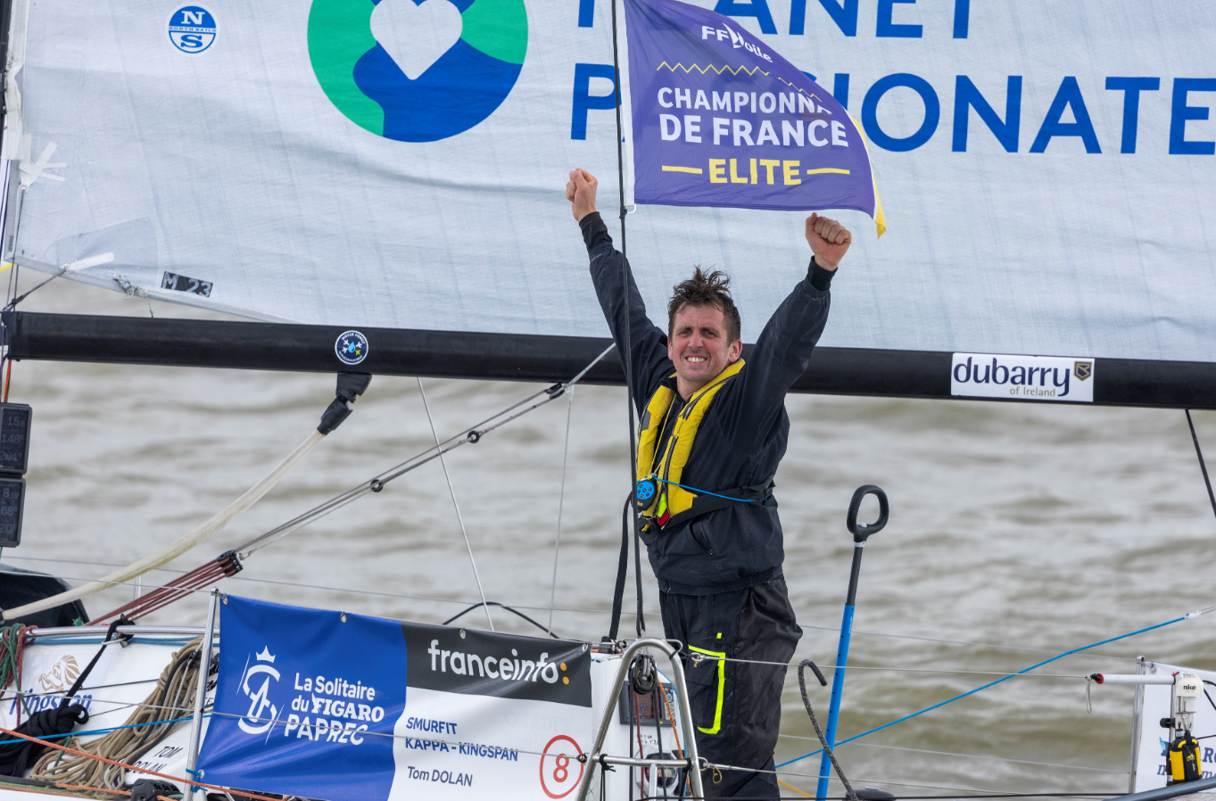 Solitaire du Figaro Paprec : Tom Dolan royal vainqueur de la 2e&amp;nbsp;étape