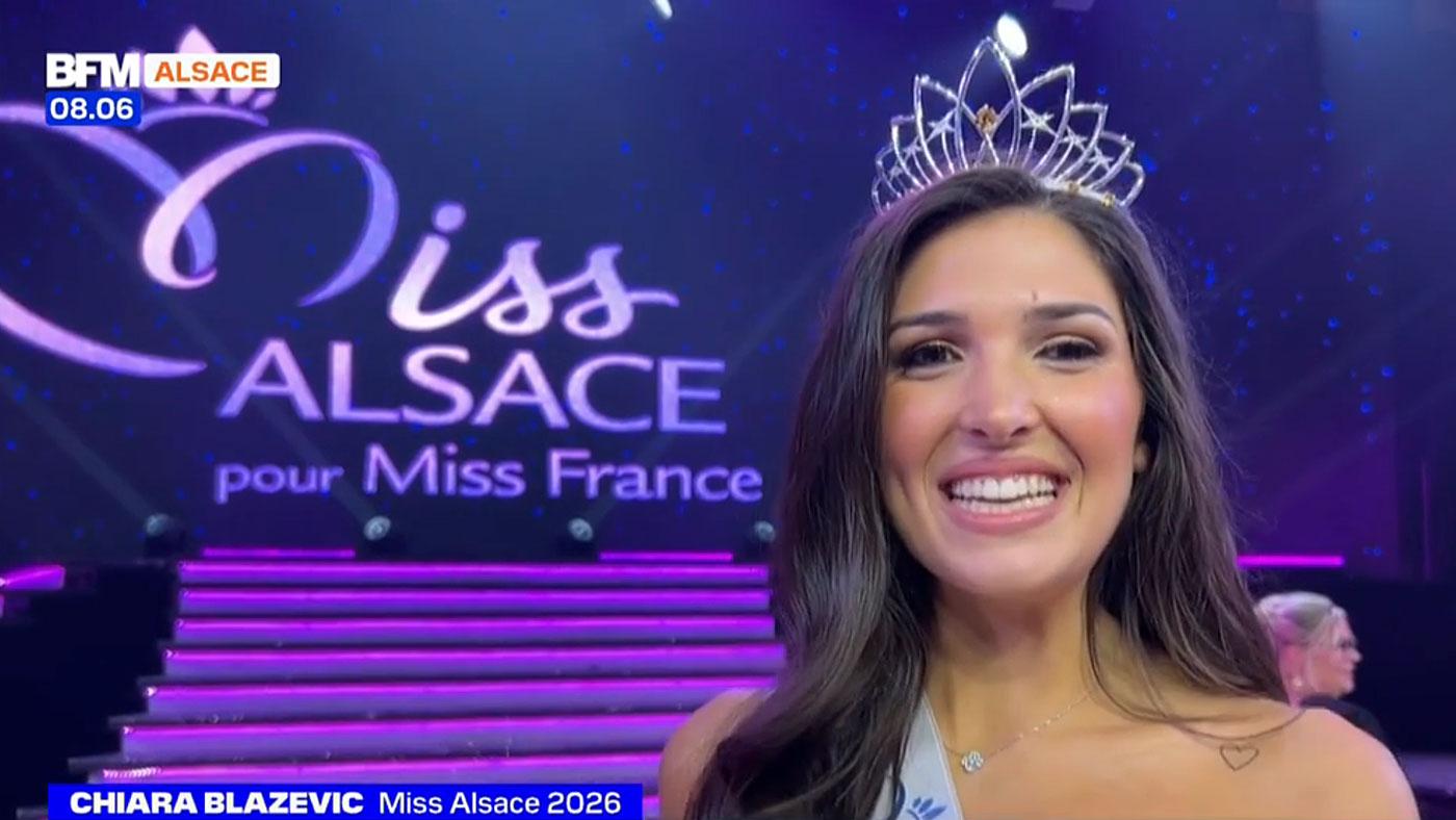 Miss Alsace 2027, Chiara Blazevic, en lice pour le titre de Miss France — People & Médias