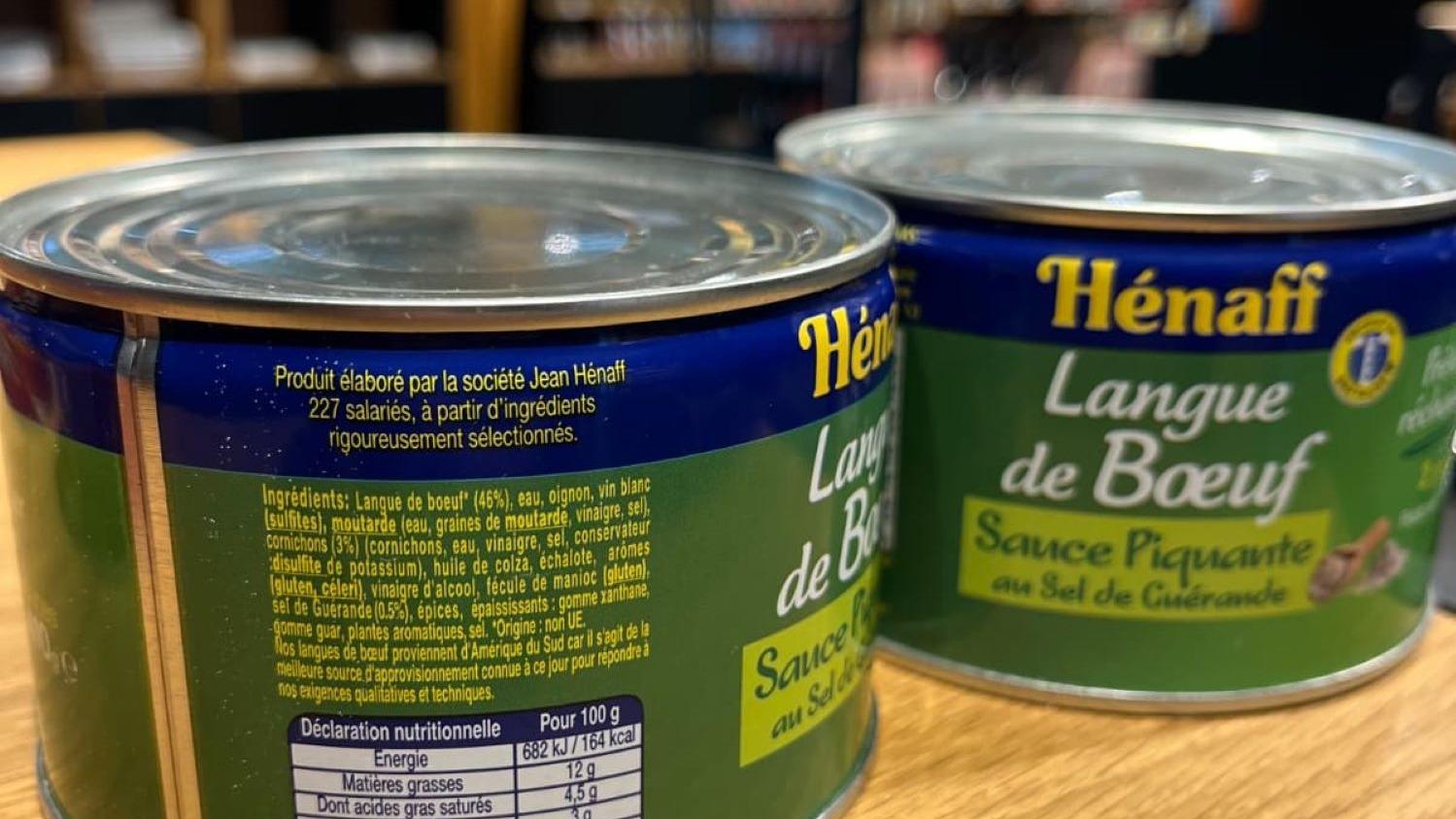 Attaqué sur ses langues de bœuf importées d’Amérique du Sud, le groupe breton Hénaff se défend