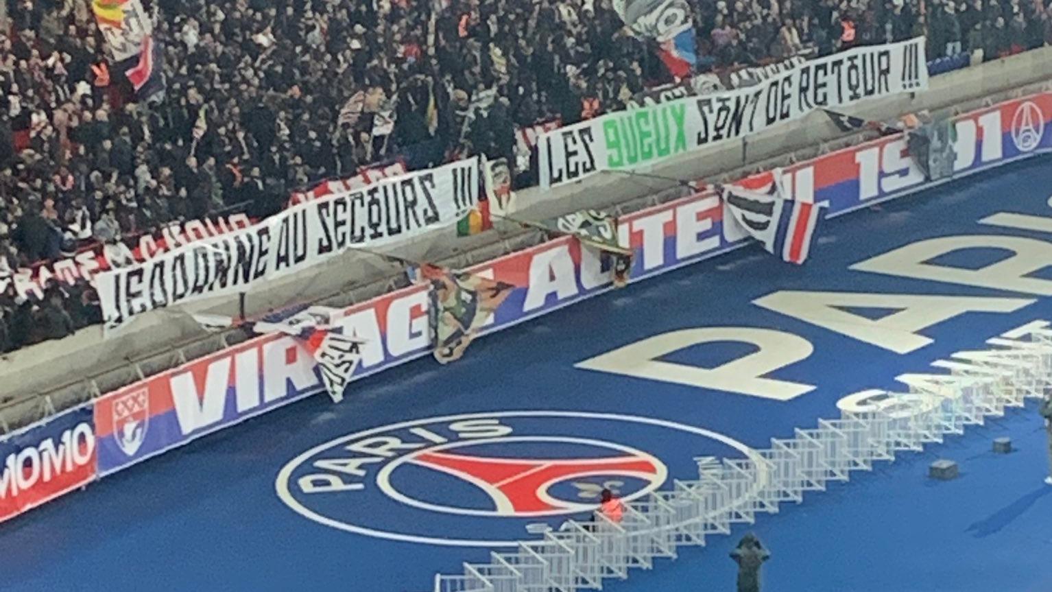 PSG : «Jeaaanne, au secours», la référence ironique du CUP au décès de Jean-Marie Le Pen