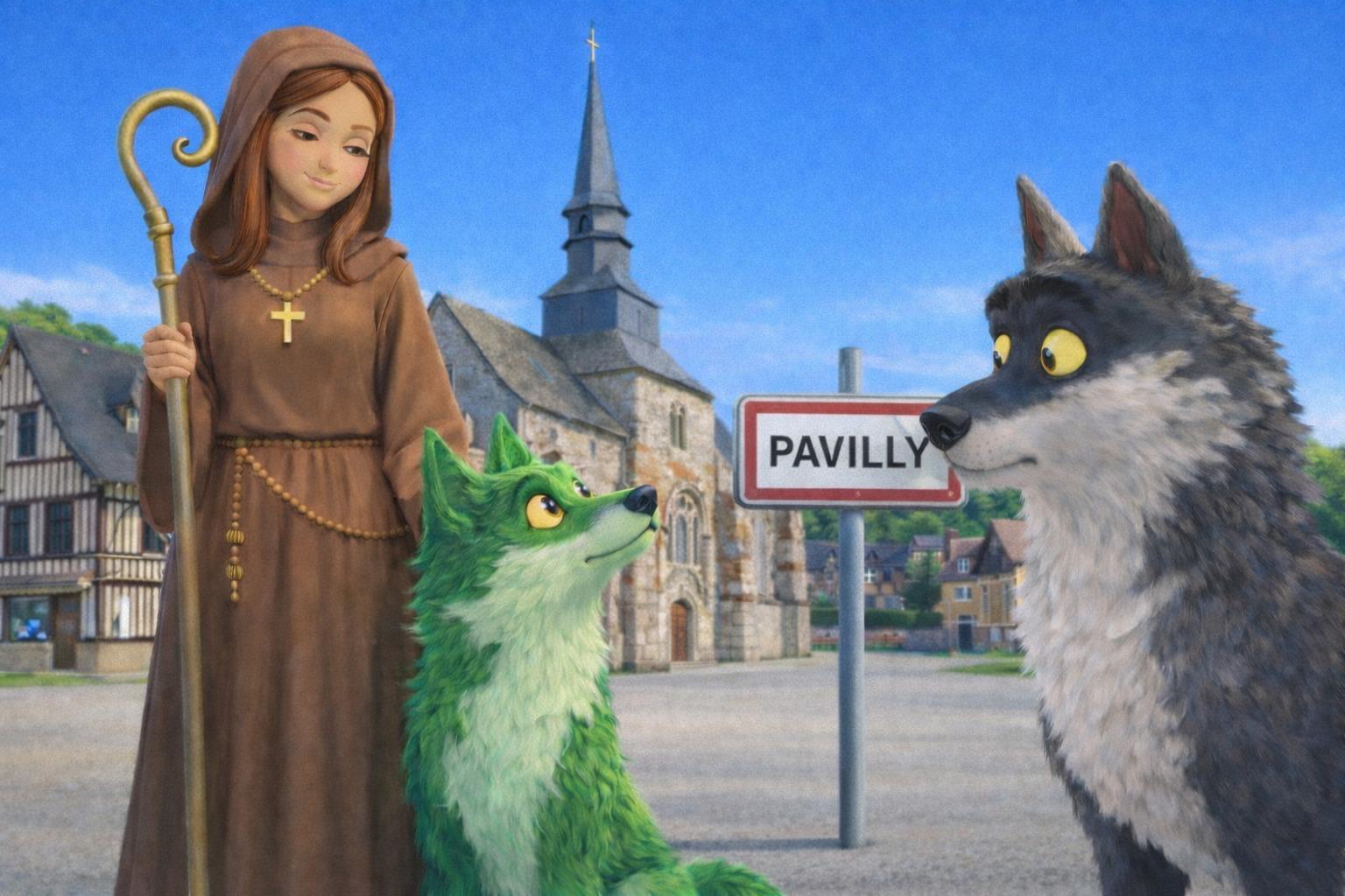 À Pavilly, une légende médiévale d’un «loup vert» sert d’argument pour demander un soutien financier à Intermarché