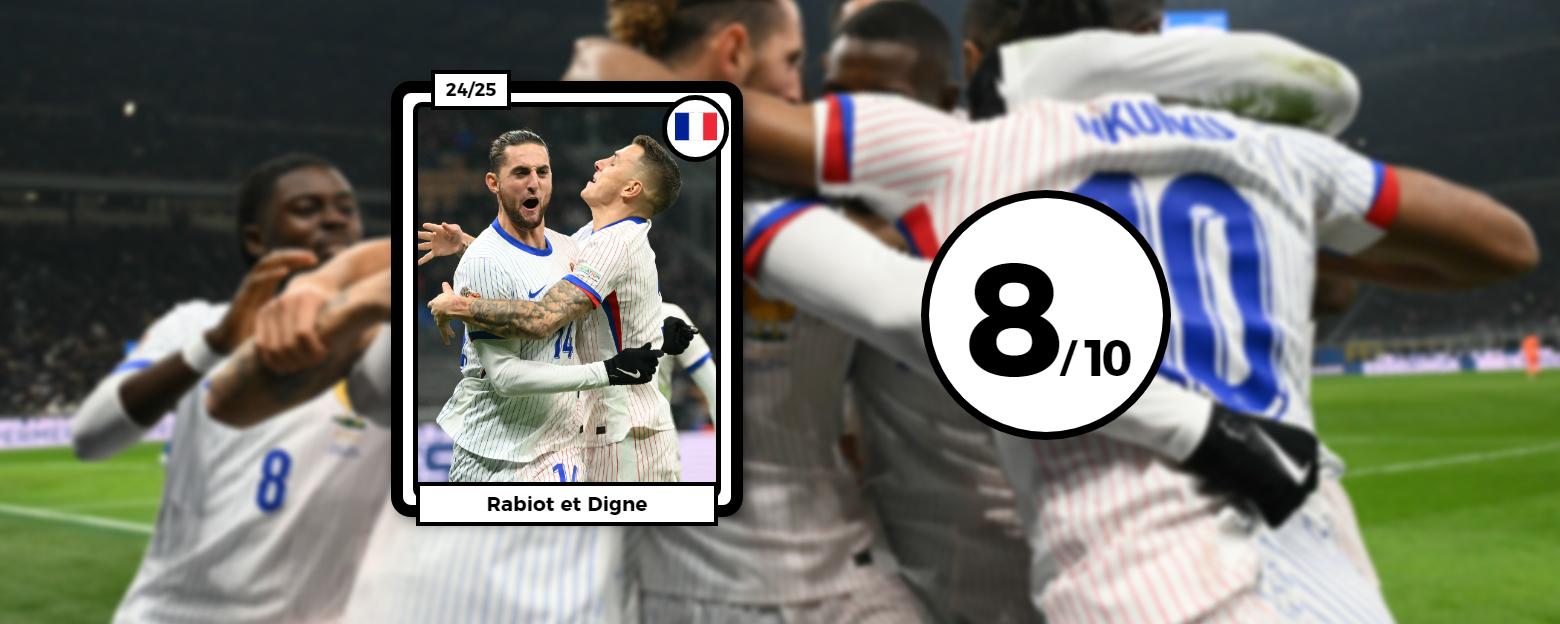 Les notes des Bleus en Italie : Rabiot et Digne en tueurs à gage, «Magic» Maignan, Thuram dans le dur