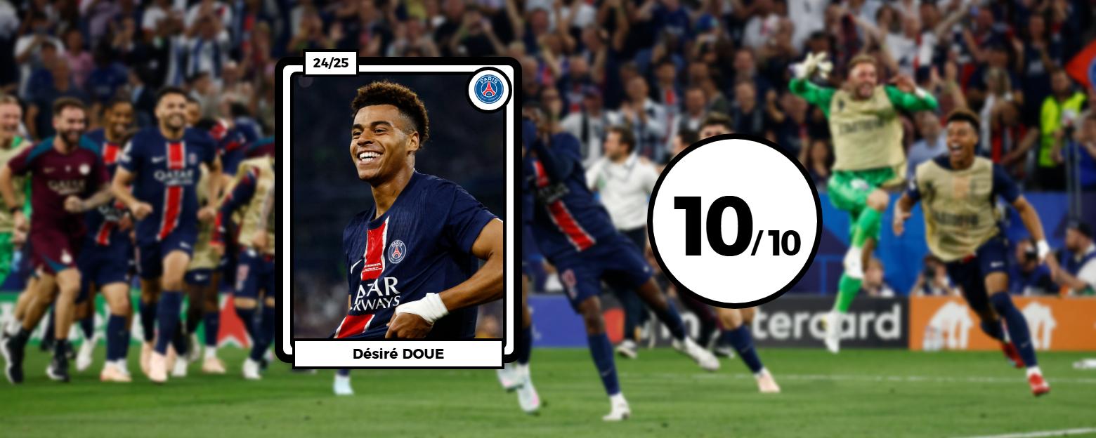 Les notes du PSG face à l’Inter : Doué phénoménal, Vitinha exceptionnel, Dembélé délicieux... dans un collectif magique
