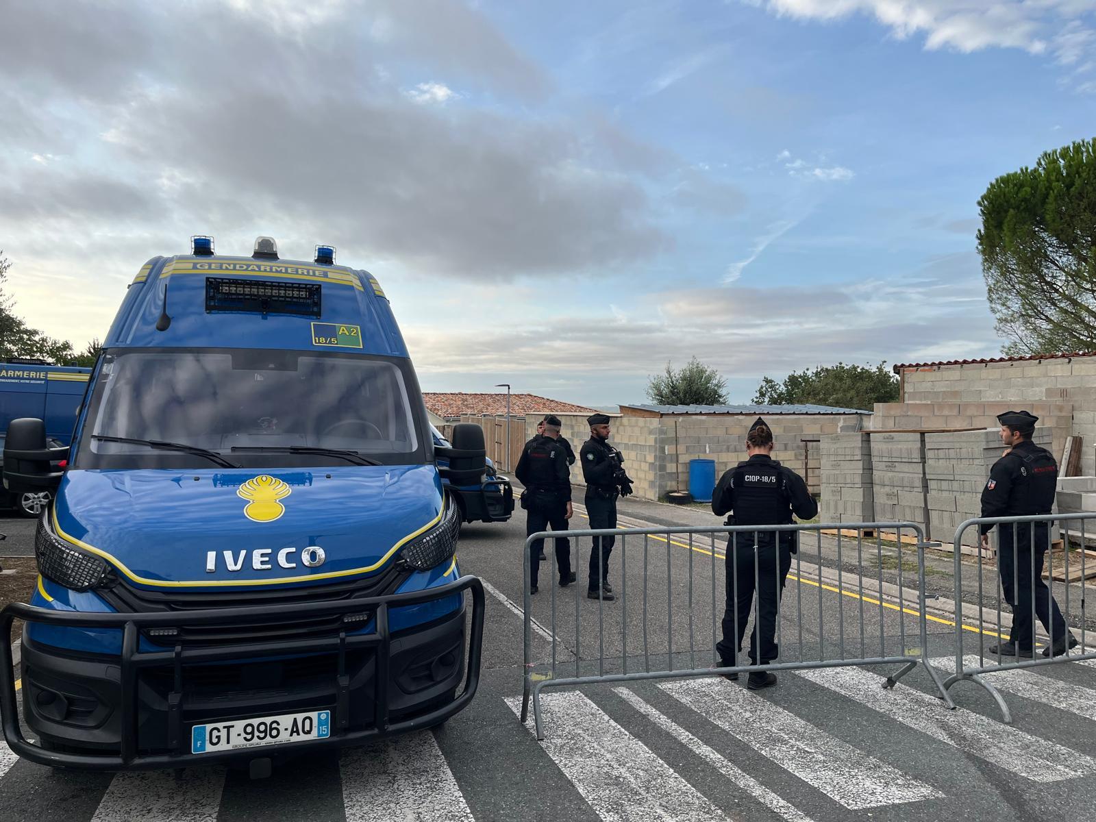Cédric Jubillar est arrivé à Cagnac-les-Mines pour une deuxième reconstitution