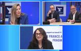 Elise Moron, Jean Pralong et Samuel Tual sur le plateau du Figaro emploi pour la parution du baromètre du rapport au travail #1
