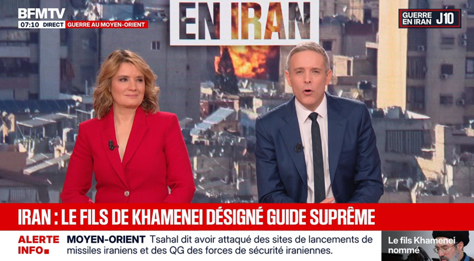 Les nouveaux visages de la matinale de BFMTV présentés par TV Magazine