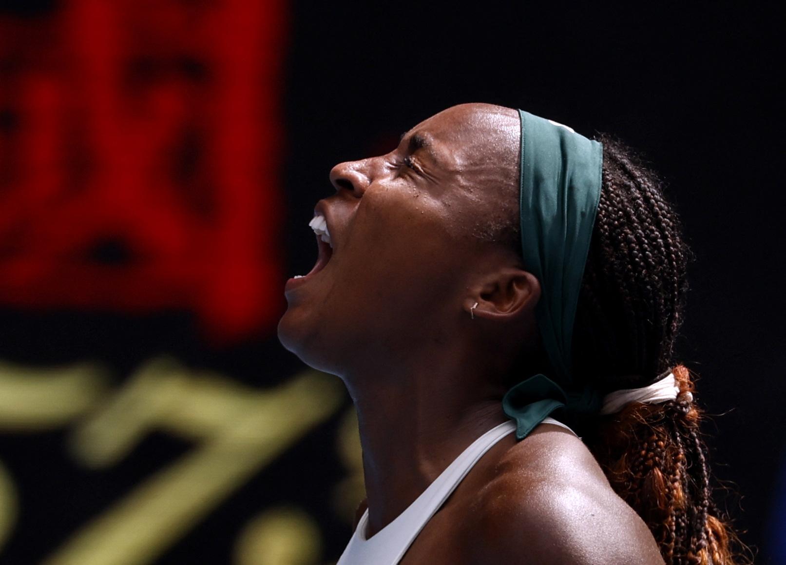 Open d'Australie: Coco Gauff en quarts de finale en lâchant un set