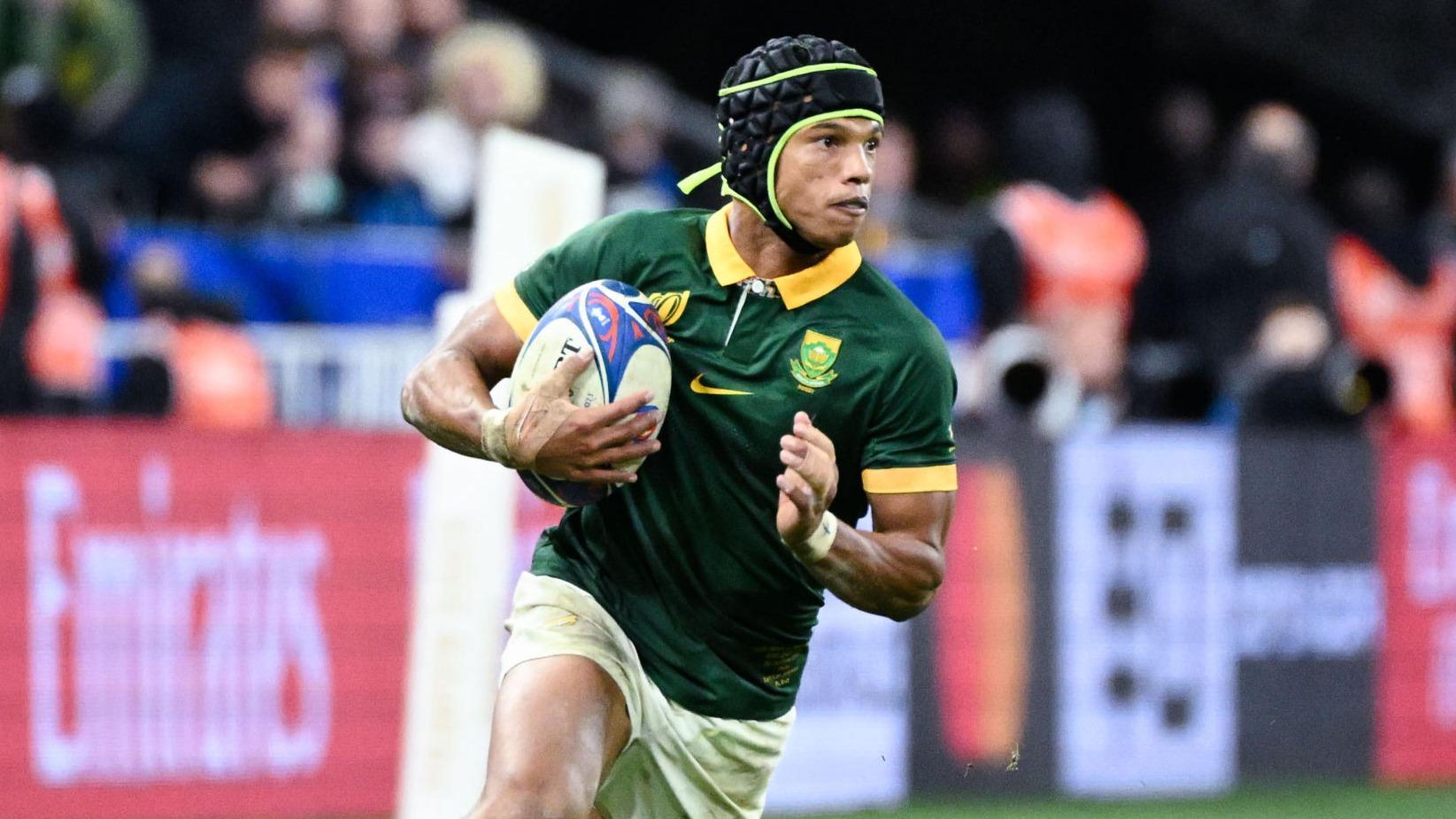 Rugby : l’ailier Kurt-Lee Arendse devient le 11e Springbok à rejoindre le Japon