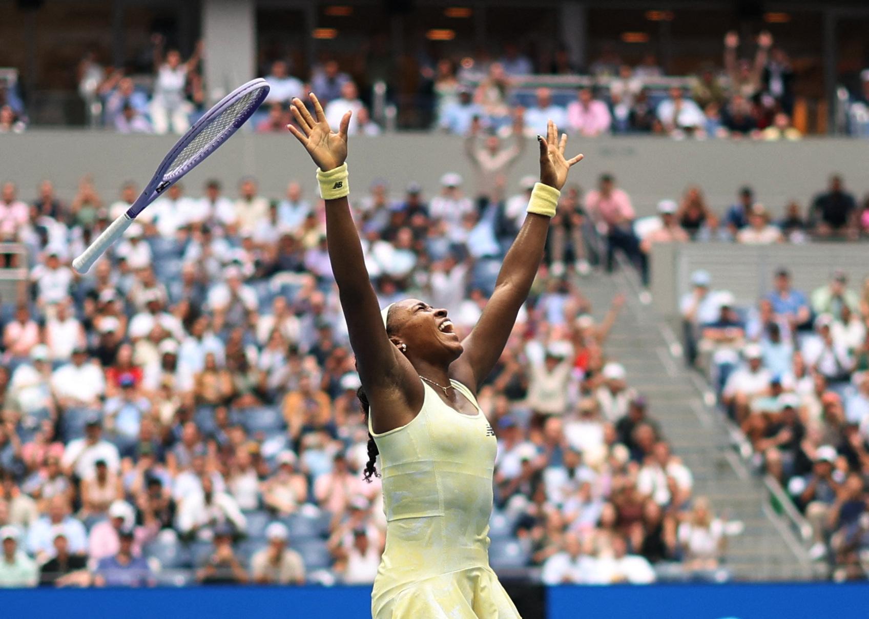 US Open : Coco Gauff arrache sa demi-finale après avoir sauvé deux balles de match