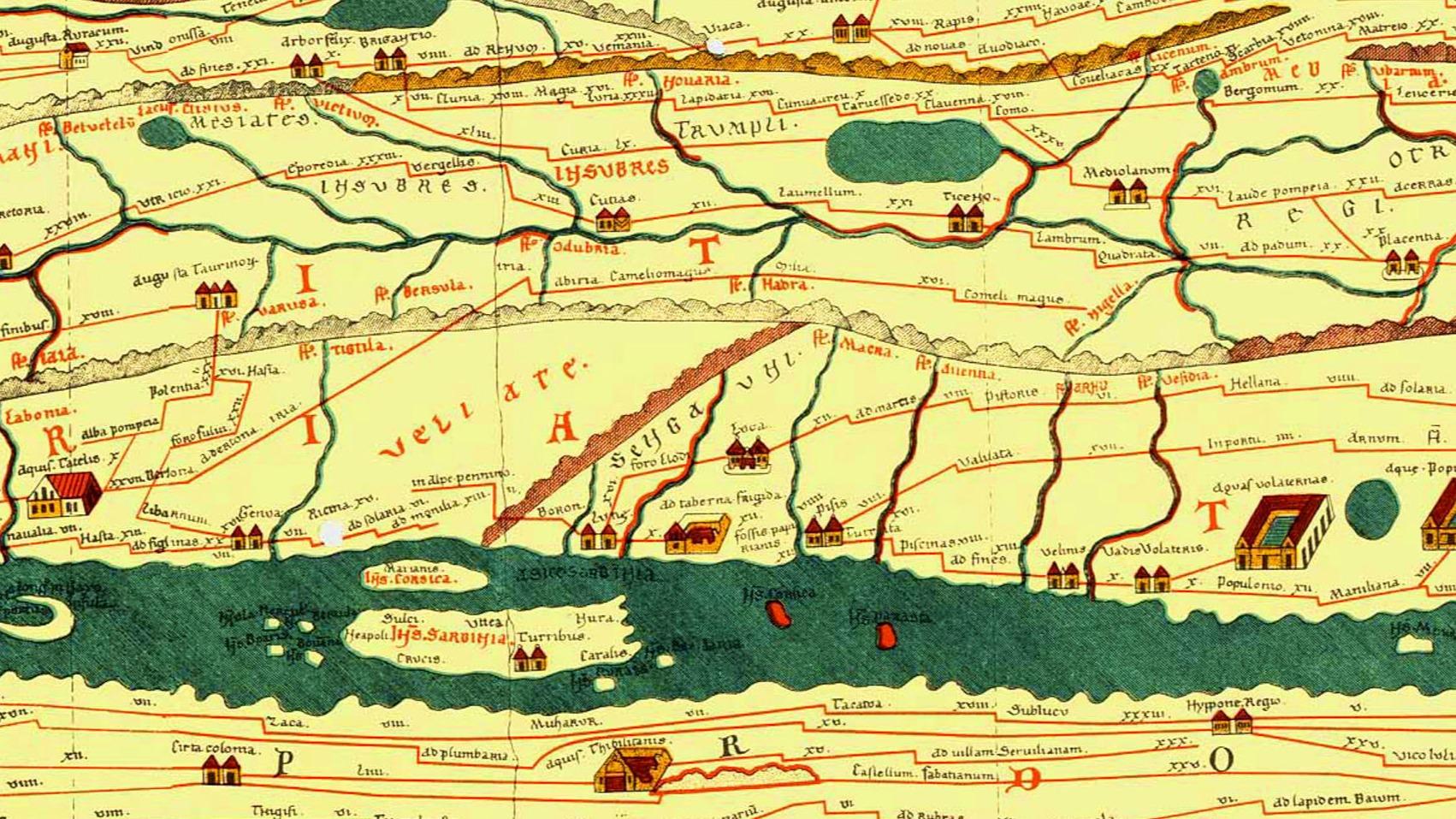 Le «Google Maps» antique qui montre que tous les chemins ne menaient pas à Rome