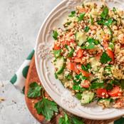 Salade de quinoa (sans gluten, ni œuf, ni lait)